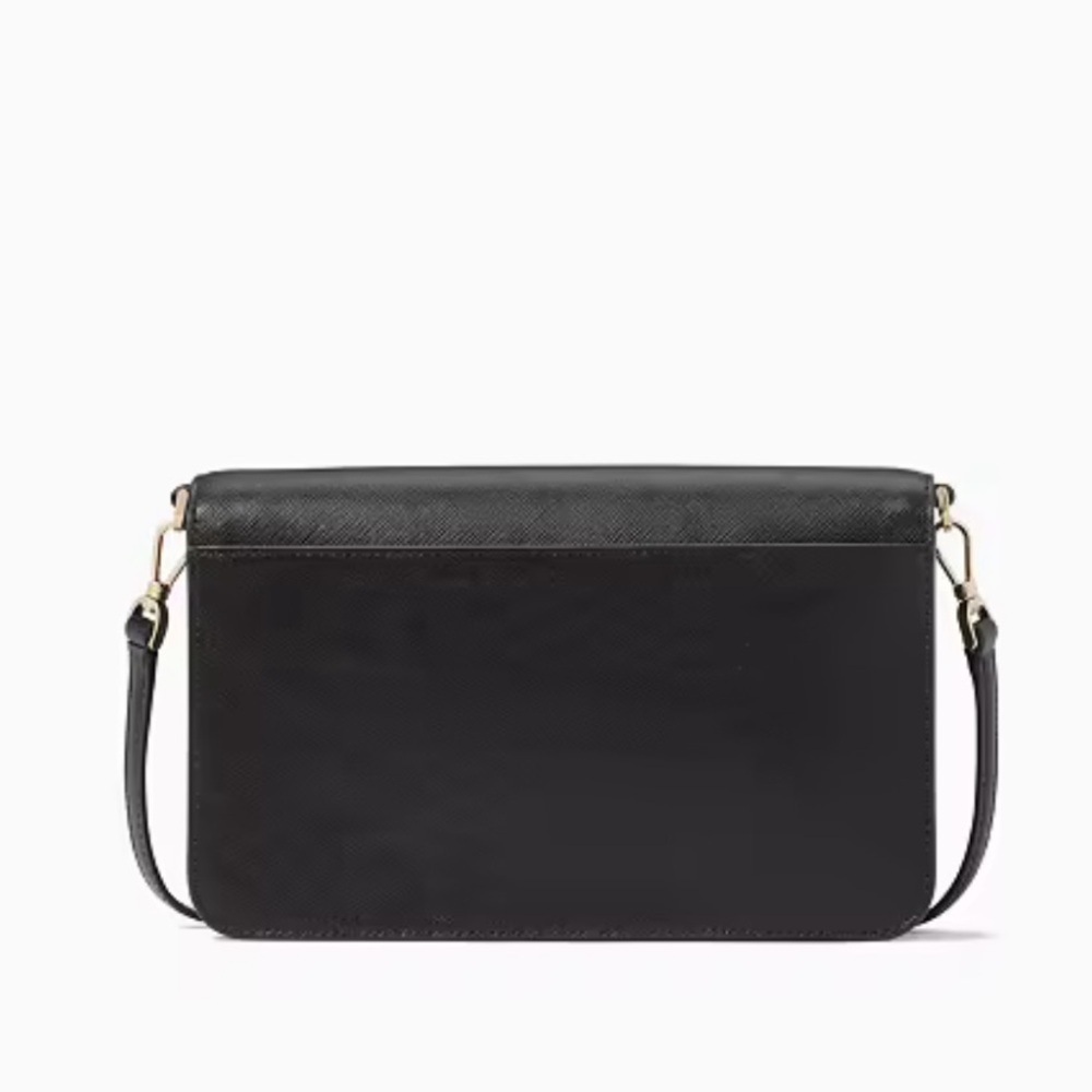 NWT Kate Spade Madison Willow Medium Flap Convertible Crossbody Purse in Black - Picture 3 of 11